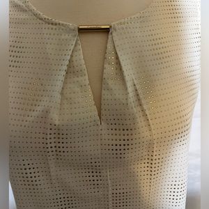 🎀3/$10Calvin Klein Sleeveless Blouse with Gold Dotted Details